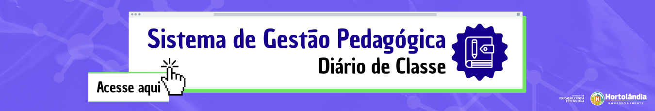 Banner Sistema de Gestão Pedagógica 